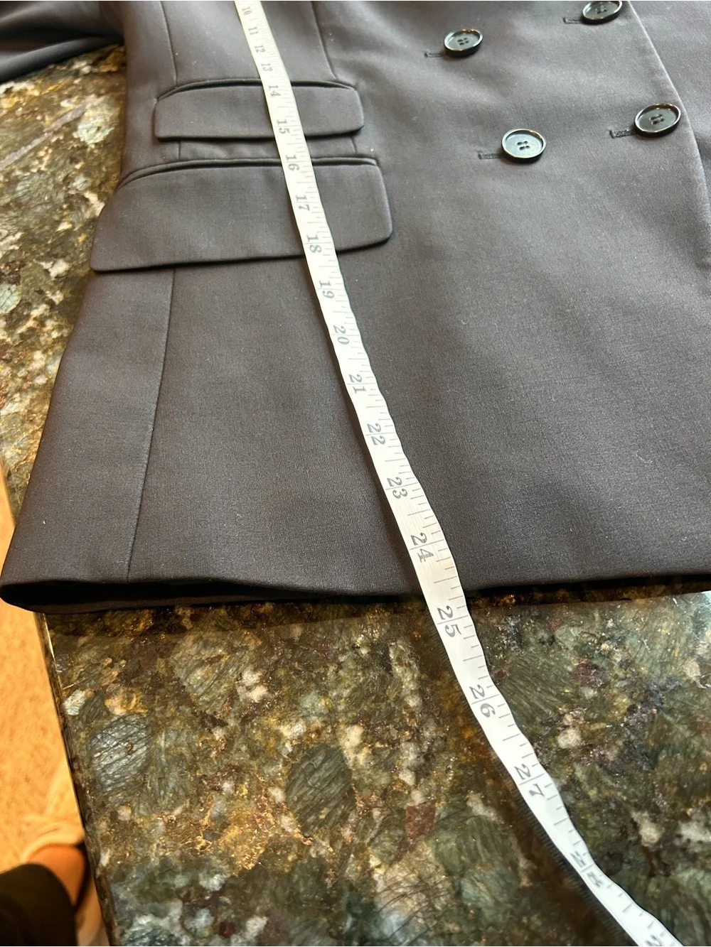 Ann Taylor Virgin Wool Blend Double Breasted Blazer Suit Jacket. Office. Classic - Picture 6 of 7